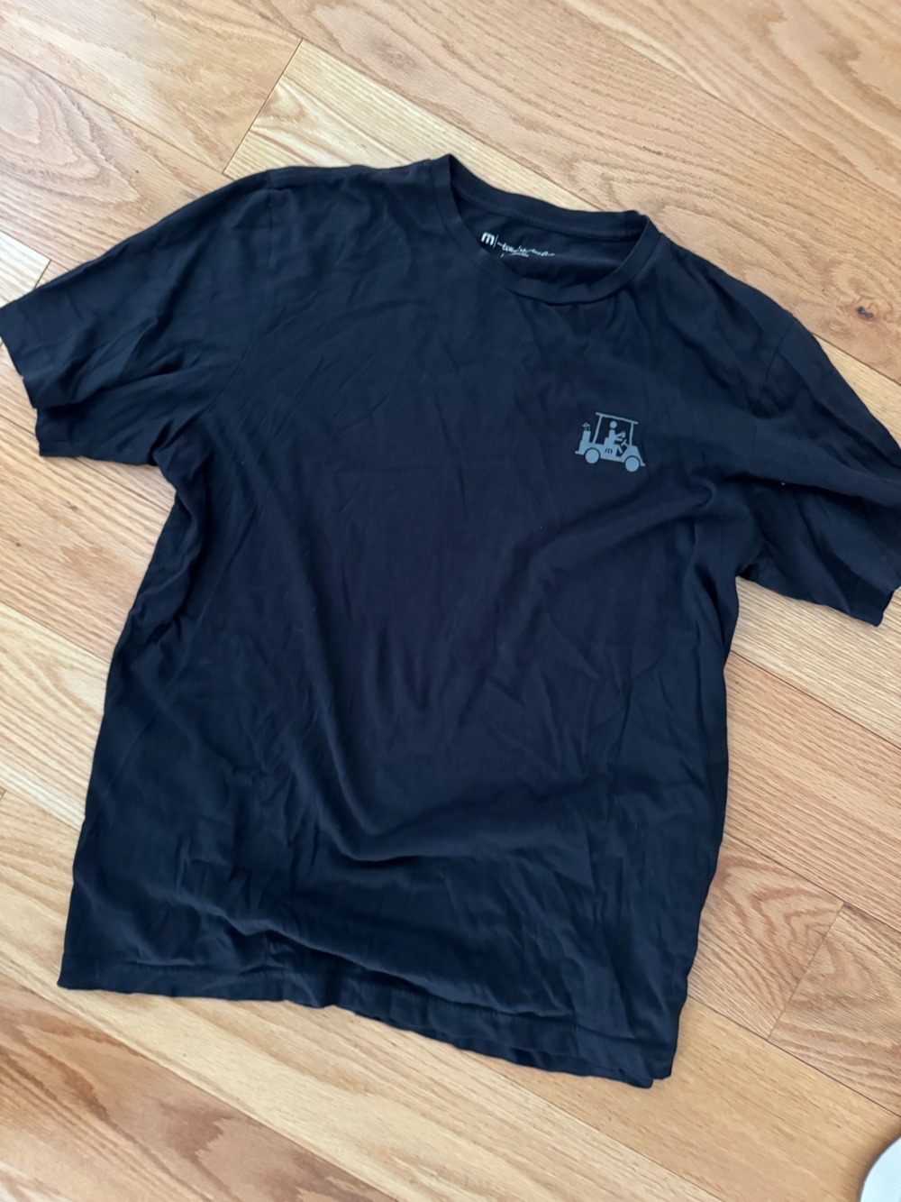 Men's Travis Mathew Black Graphic Crew Neck T-Shirt